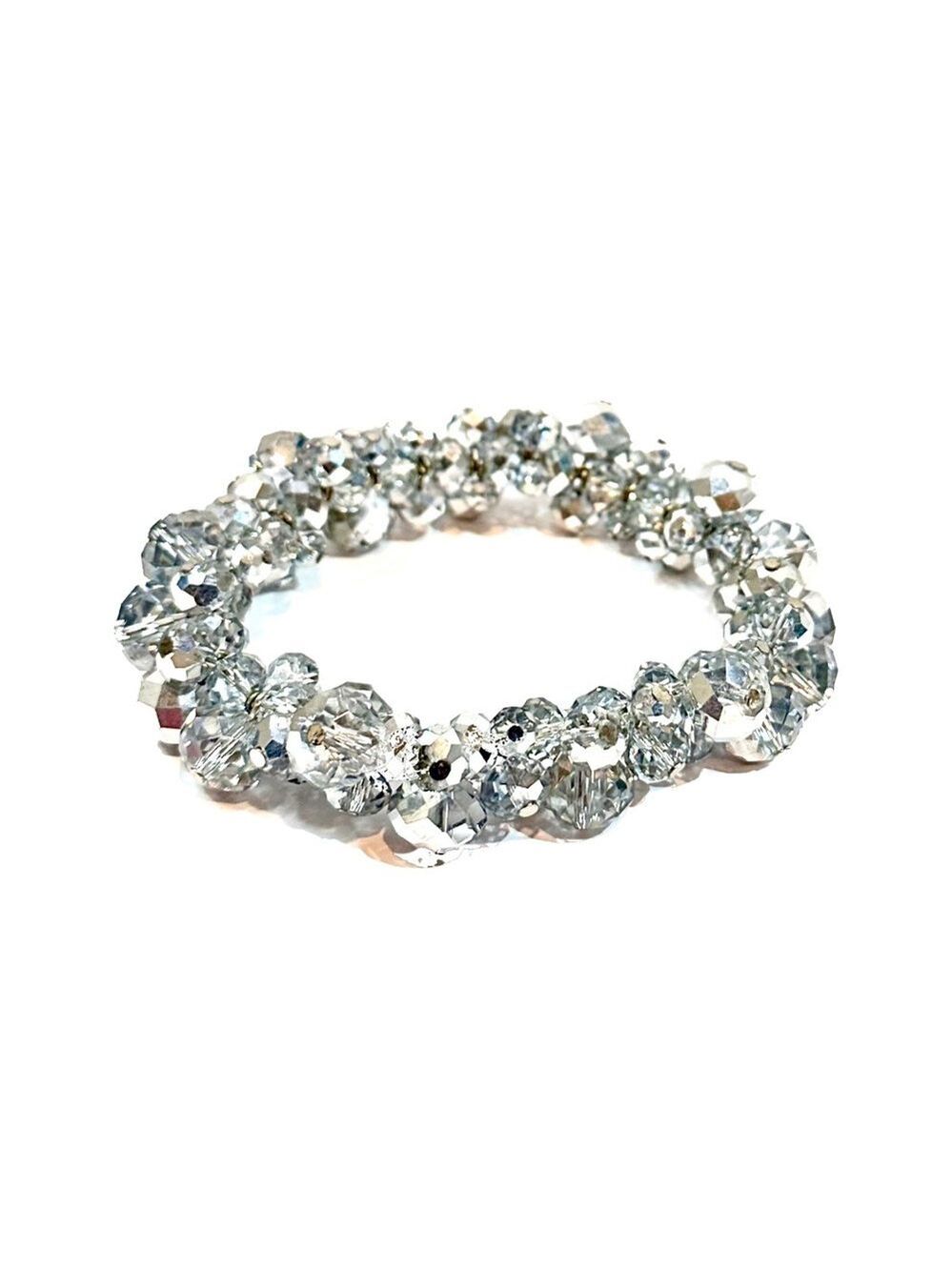 WHITE HOUSE BLACK MARKET Crystal Bauble Elastic Bracelet 💎NEW!💎 - Picture 7 of 7